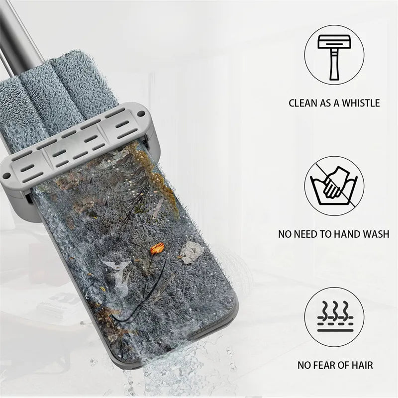 Hands-free flat mop Pawstressisgone