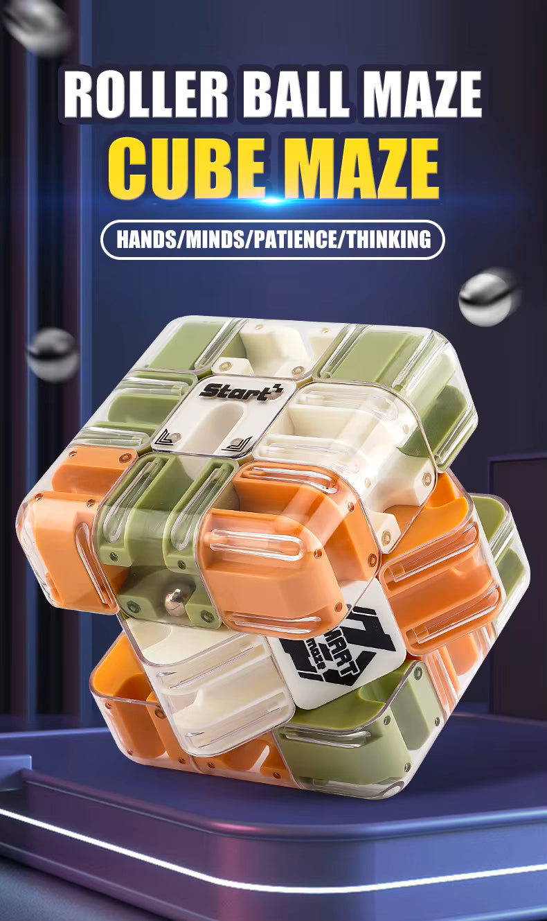 Labyrinth 3D Puzzle Maze Cube Pawstressisgone