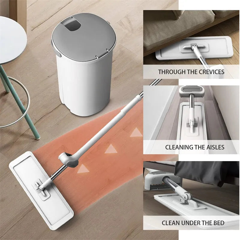 Hands-free flat mop Pawstressisgone